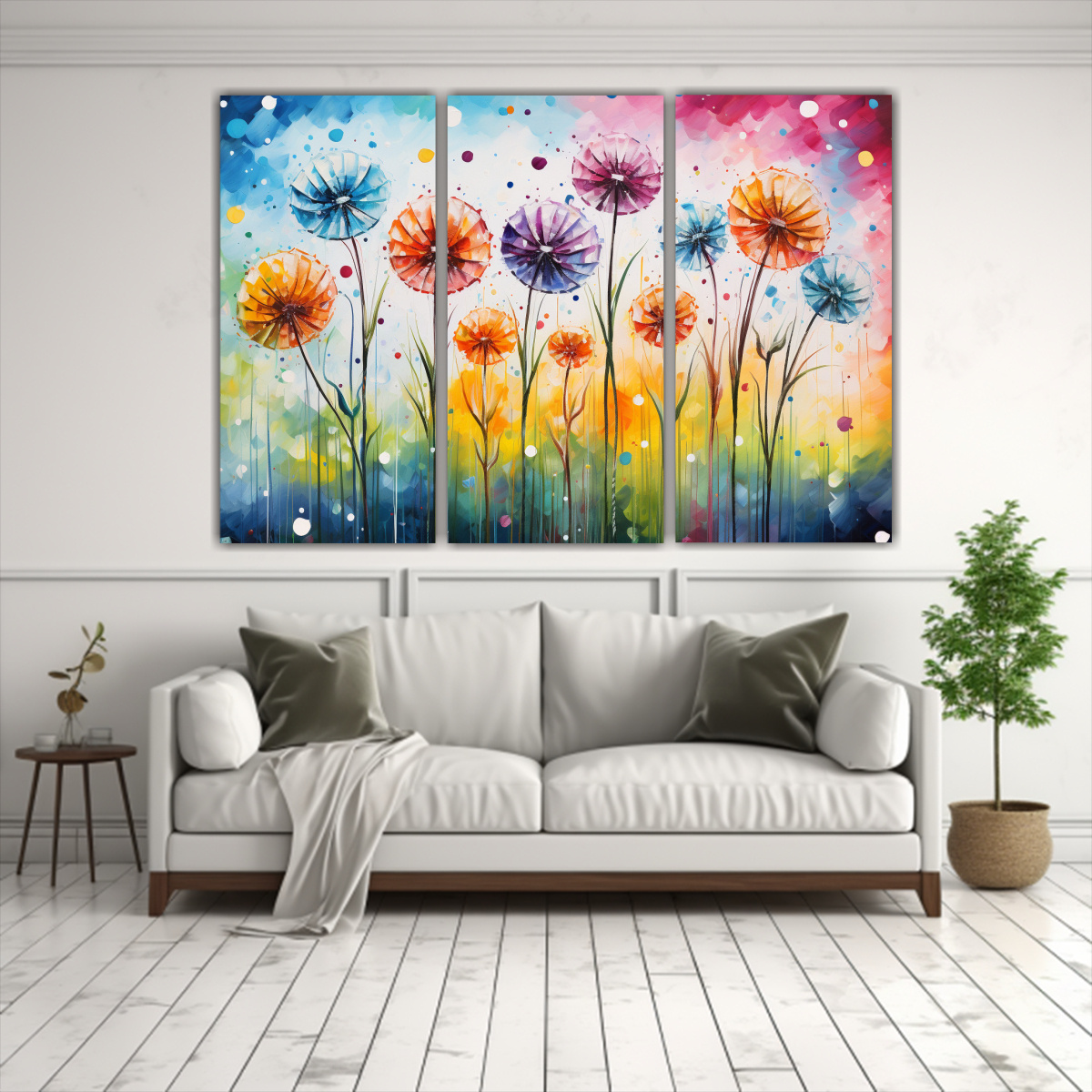 cuadros-vintage-de-diente-de-le-n-arco-ris-abstracto-1