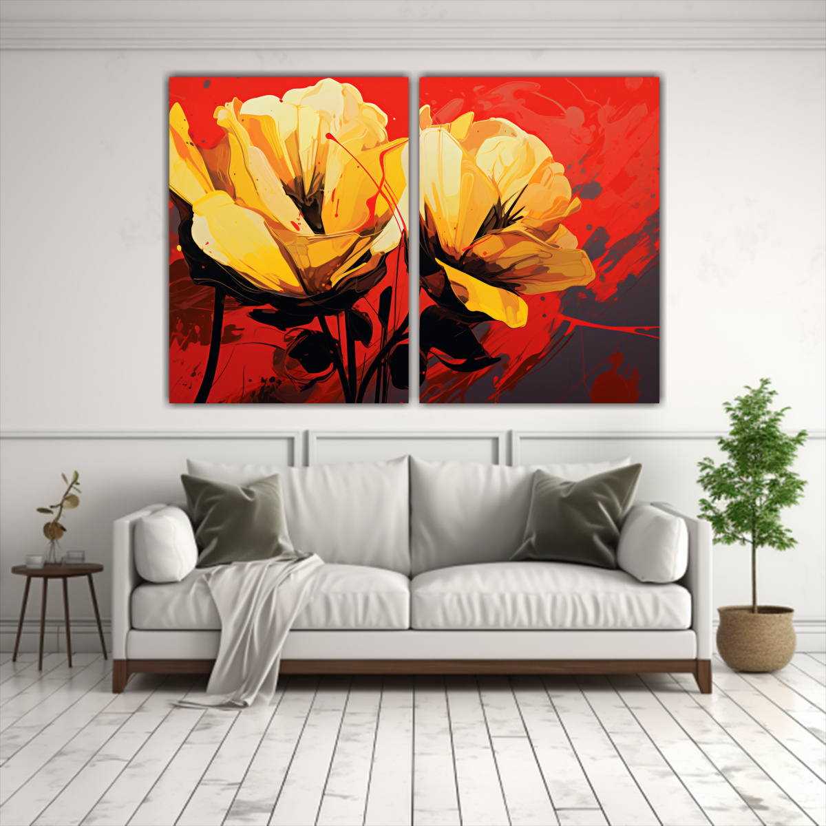 d-ptico-movimiento-cocina-amarillo-y-rojo-neonoir-estilo-decorativo-pinturas-1