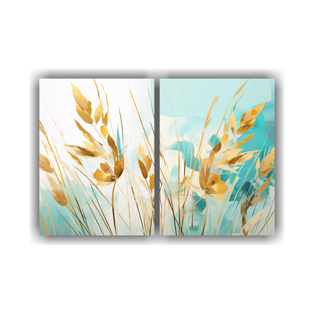 duo-lienzos-impresionantes-ca-as-en-turquesa-y-oro-neonoir-glamouroso