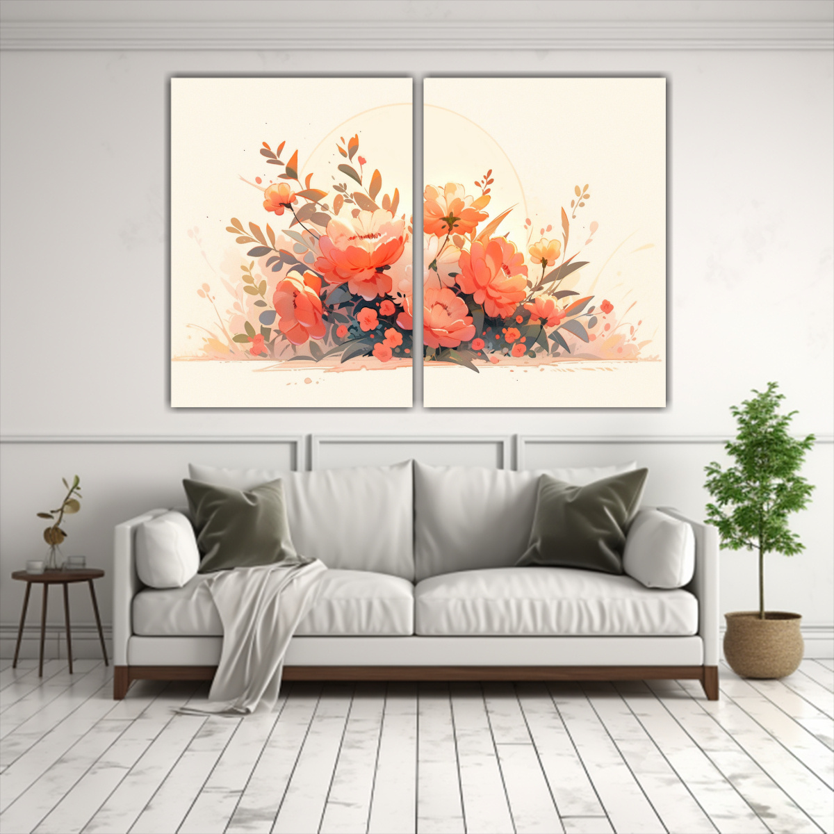 exposici-n-de-dibujo-en-lienzos-estilo-neonoir-en-colores-naranja-y-rosa-1