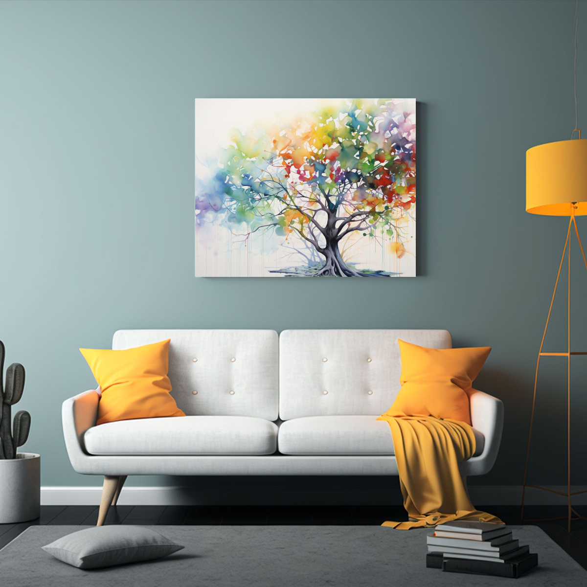 lienzo-de-tela-tem-tica-eucalipto-arco-ris-abstracto-acuarela-1