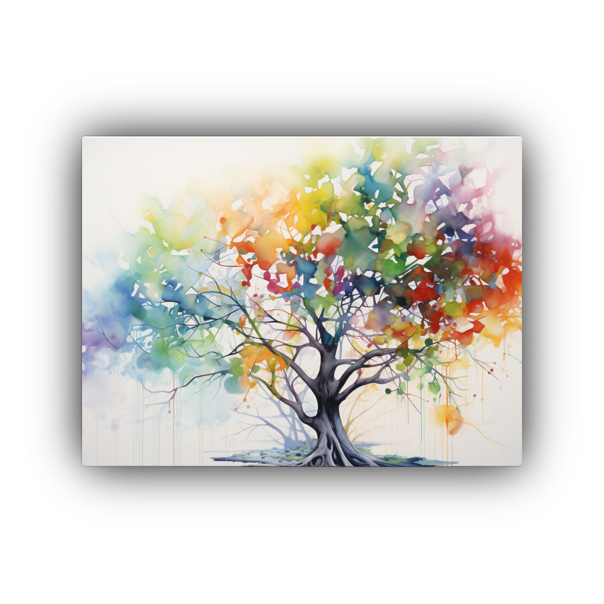 lienzo-de-tela-tem-tica-eucalipto-arco-ris-abstracto-acuarela