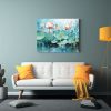 lienzo-impreso-elegancia-a-flores-loto-turquesa-abstracto-1