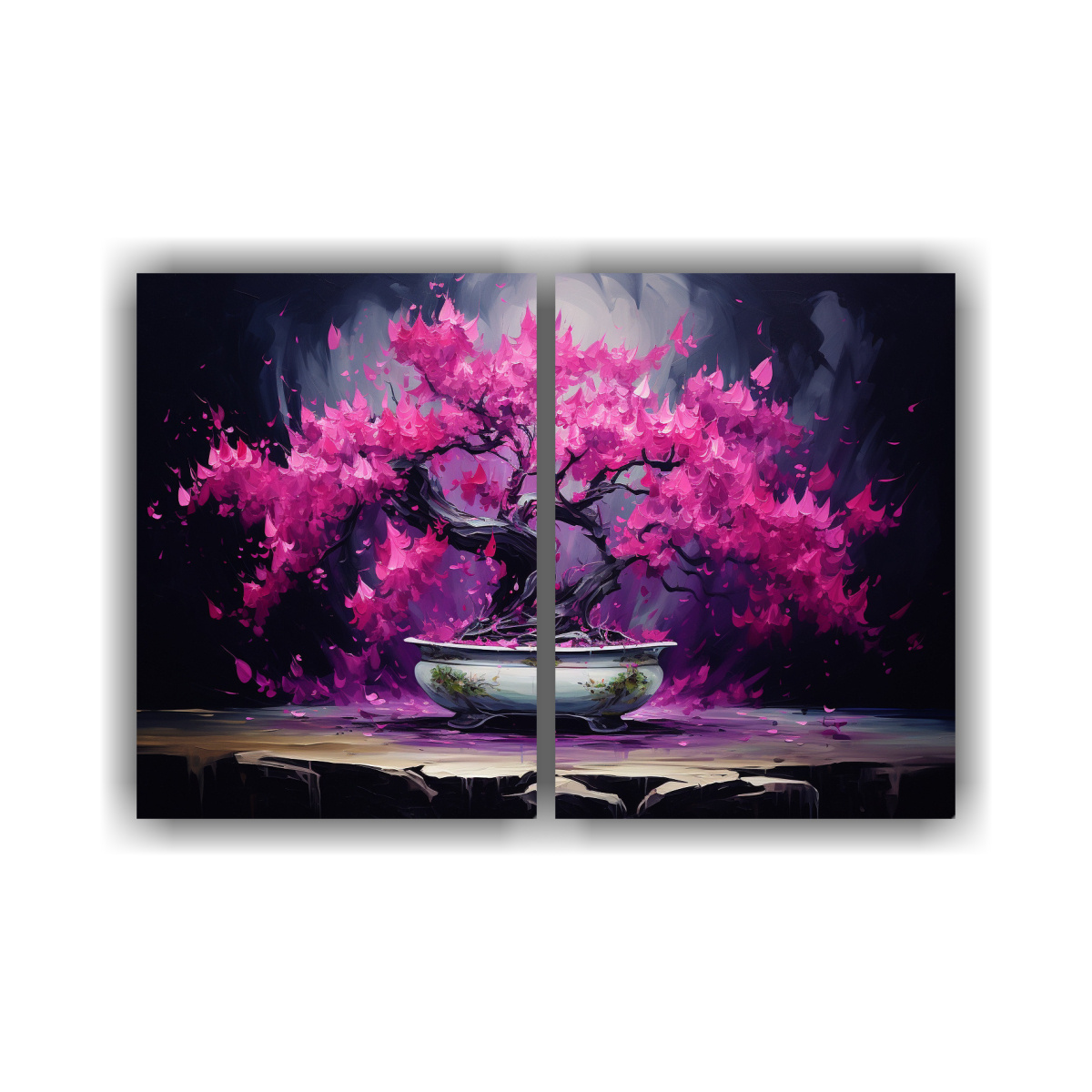 lienzos-de-tela-fucsia-tem-tica-bons-i-abstracto