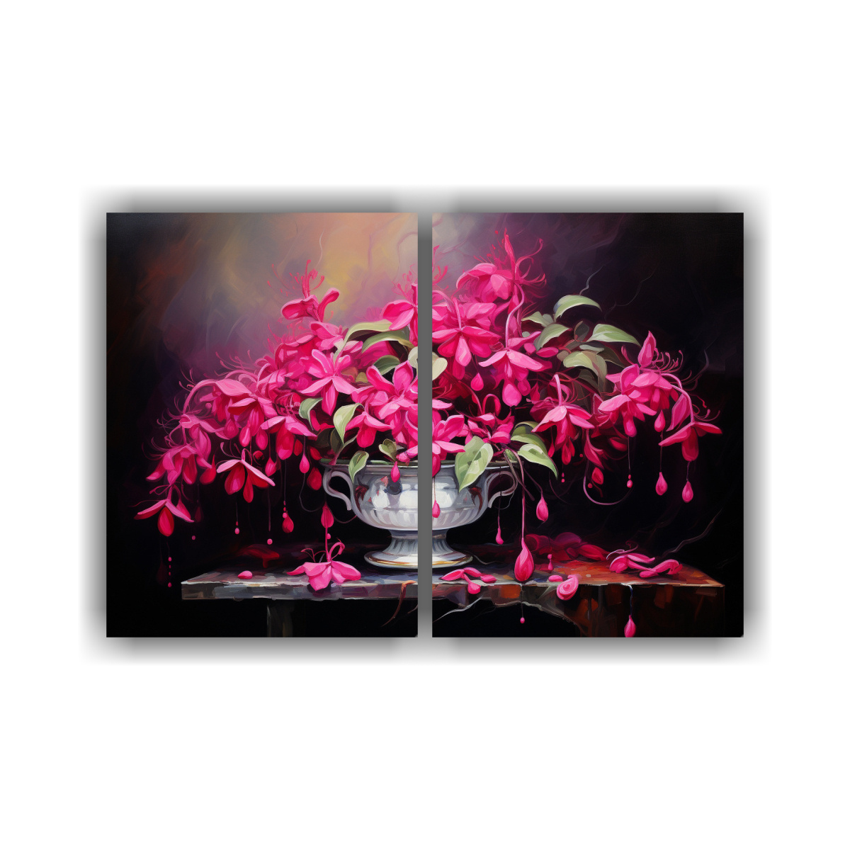 lienzos-de-tela-impreso-equilibrio-fuchsia-bonsai-pintura-abstracta