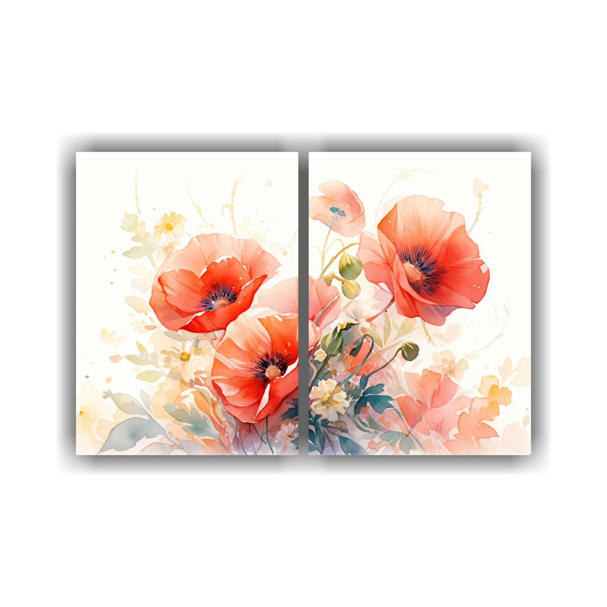 pintura-abstracta-acuarela-amapolas-vibrantes