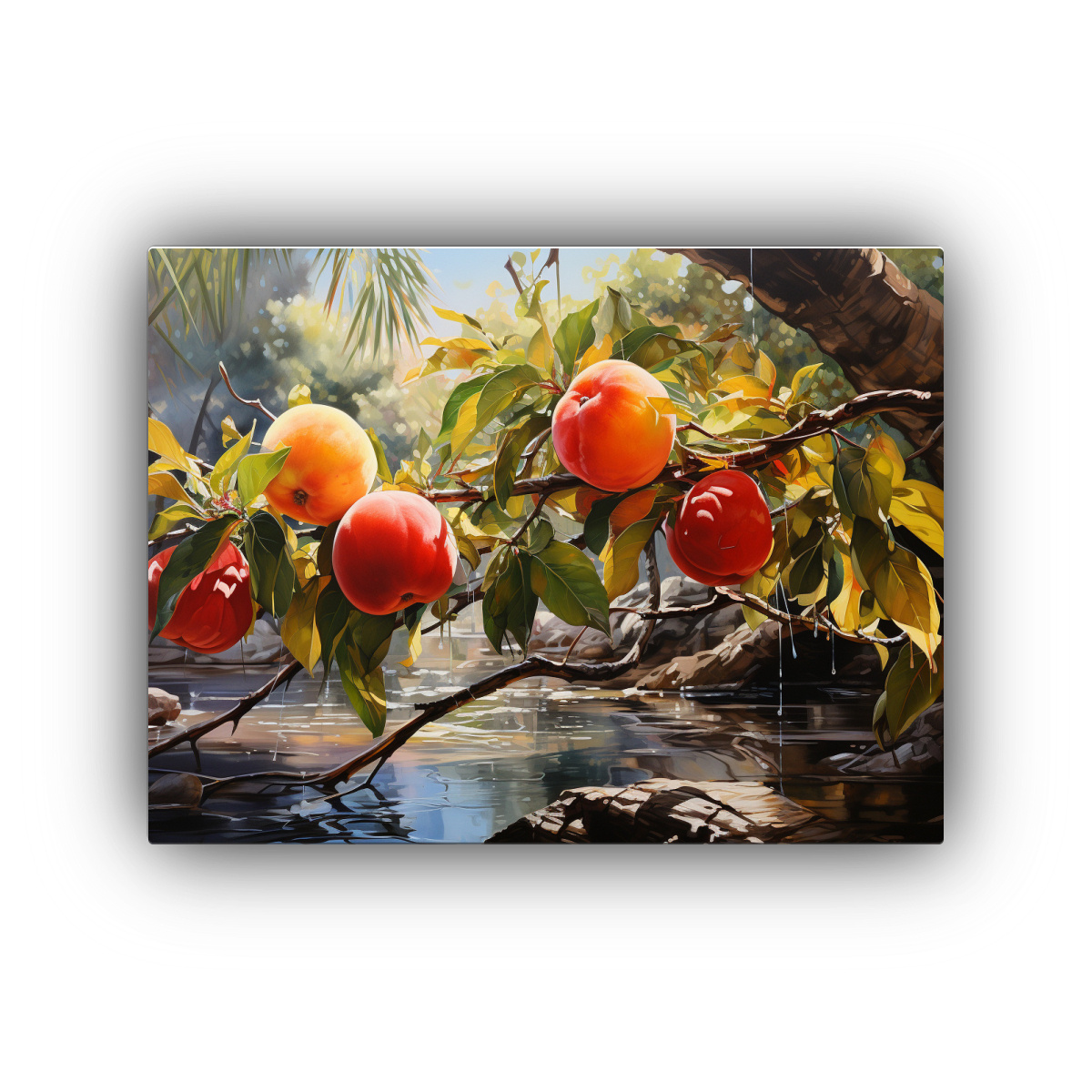 pintura-abstracta-acuarela-rbol-mango-colores-rojos-