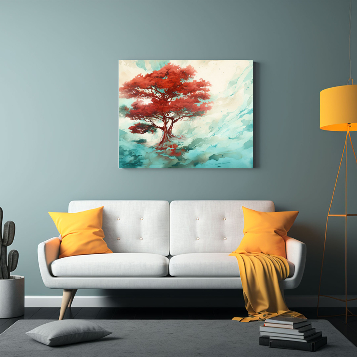 pintura-abstracta-alegre-de-un-cipr-s-en-rojo-y-turquesa-1-1