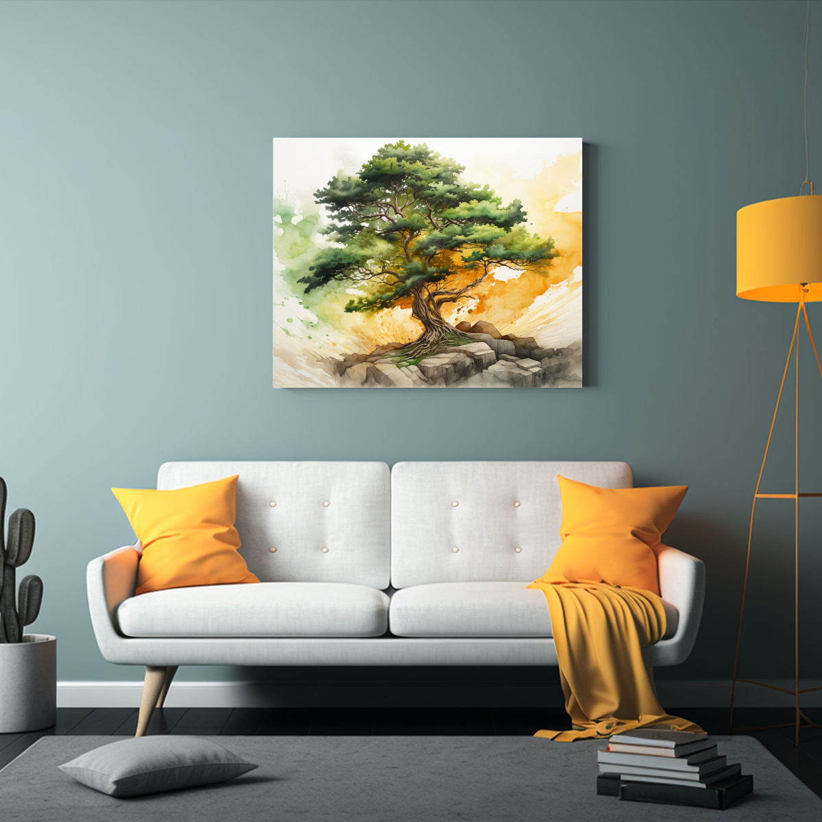 pintura-abstracta-de-alta-calidad-en-colores-verde-y-oro-con-un-rbol-de-cedro-luminoso-1-1