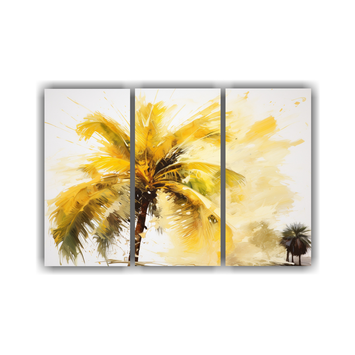 pintura-abstracta-de-colores-amarillos-en-una-palmera-