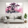 pintura-abstracta-de-colores-rosa-con-abstracci-n-floral-y-bons-i-de-pino-1
