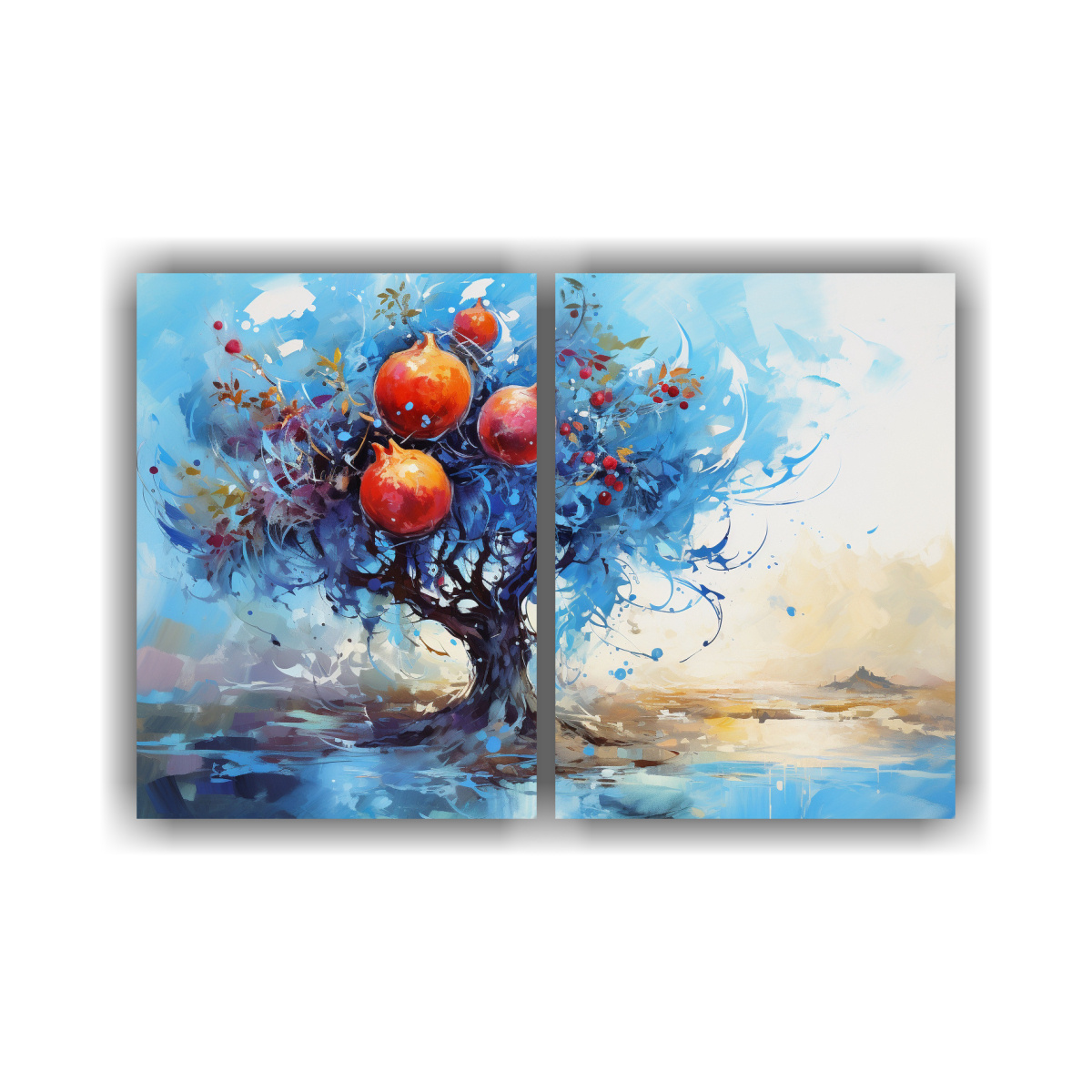 pintura-abstracta-de-rbol-de-granada-en-tonos-azules-en-lienzos-de-tela