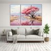 pintura-abstracta-de-rbol-ocotillo-en-colores-oro-y-rosa-1