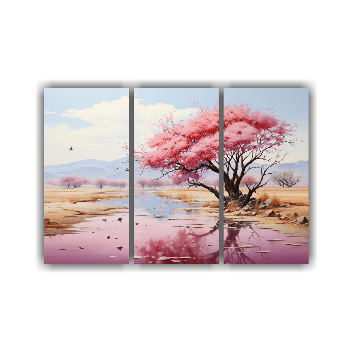 pintura-abstracta-de-rbol-ocotillo-en-colores-oro-y-rosa