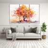 pintura-abstracta-de-tres-cuadros-espectacular-en-colores-naranja-y-rosa-1