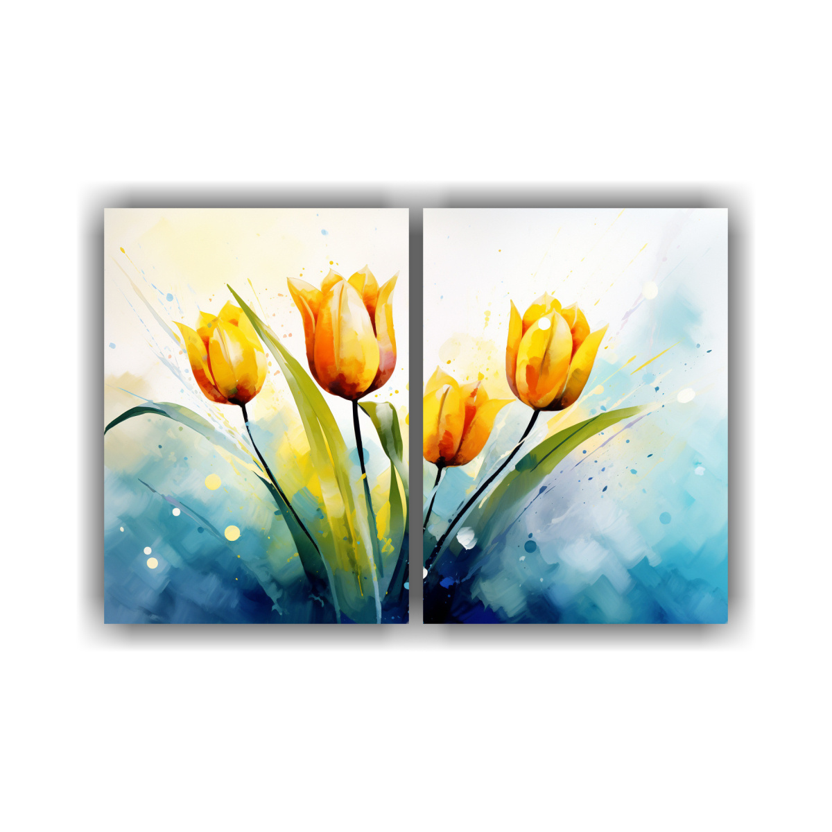 pintura-abstracta-de-tulipanes-amarillos-y-azules-set-2-art-culos-estilo-galer-a