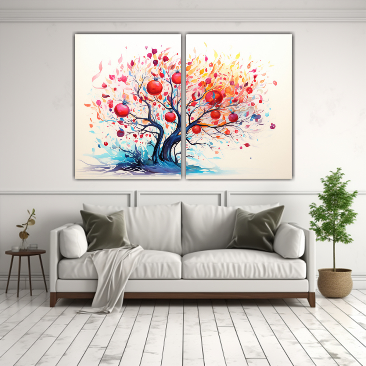 pintura-abstracta-de-un-granado-en-rojo-y-azul-set-de-2-cuadros-1-1