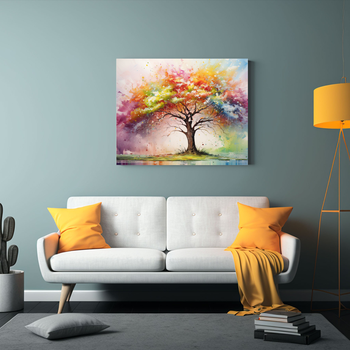 pintura-abstracta-de-un-rbol-de-cerezo-en-colores-del-arco-ris-1