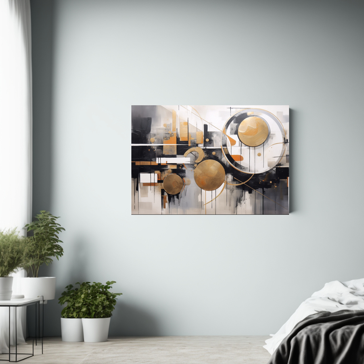 pintura-abstracta-hogar-deco-combinaci-n-de-tonos-grises-y-negros-1