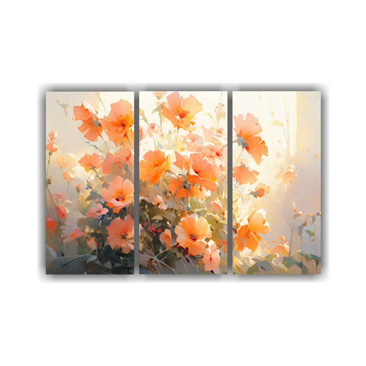 pintura-armoniosa-de-flores-en-naranja-y-rosa-sobre-lienzo