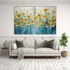 pintura-de-flores-amarillas-y-turquesas-en-lienzo-decorativo-resistente-1