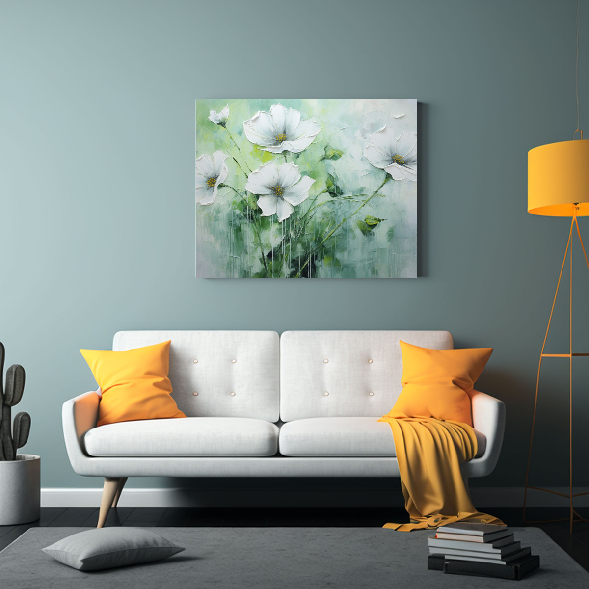 pintura-de-flores-en-lienzo-verde-y-plateado-para-decoraci-n-1-1