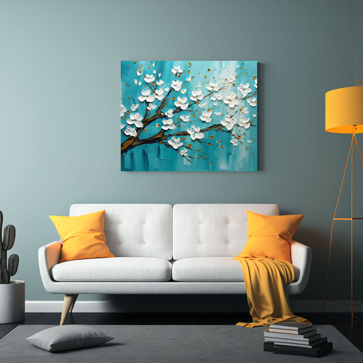 pintura-de-flores-en-tonos-verde-azulado-estilo-decorativo-horizontal-1