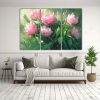 pintura-de-flores-verdes-y-magentas-en-lienzo-set-de-3-tonos-exuberantes-1