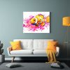pintura-decorativa-de-arte-de-pared-con-clownfish-amarillo-y-rosa-neo-pop-art-1