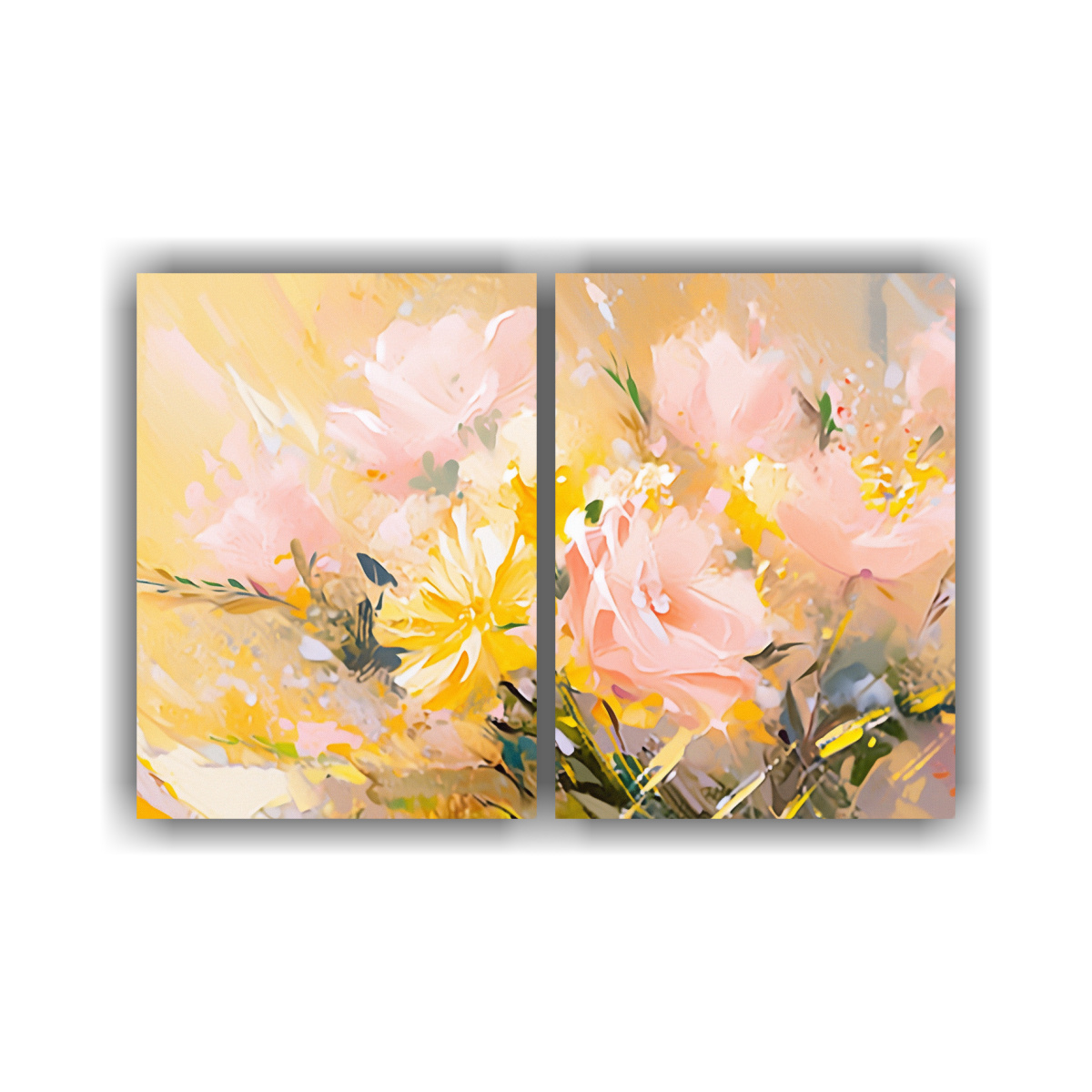 pintura-en-lienzo-de-flores-amarillas-y-rosas-para-decoraci-n-