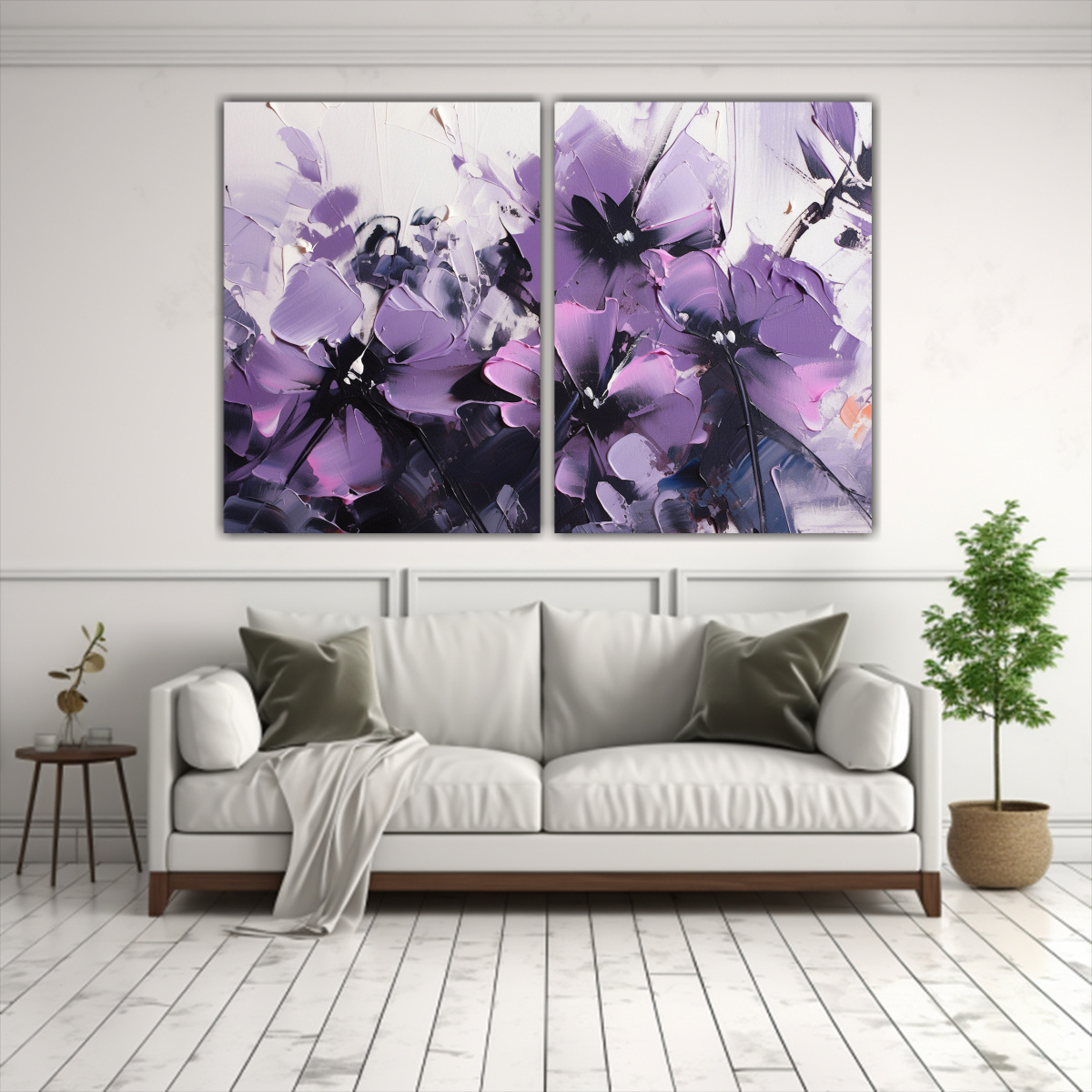 pintura-en-lienzo-de-flores-moradas-y-negras-en-bastidor-riqueza-visual-1