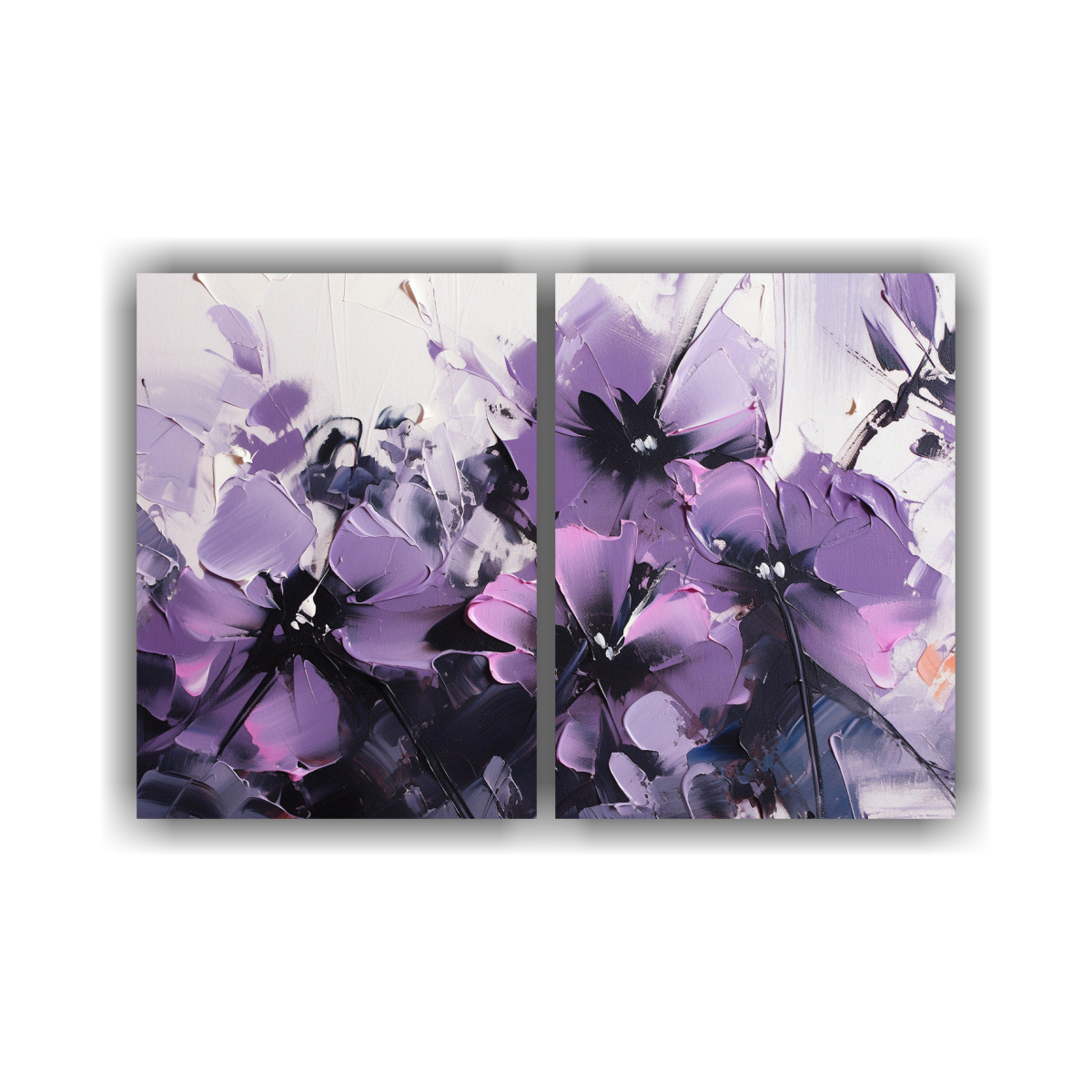 pintura-en-lienzo-de-flores-moradas-y-negras-en-bastidor-riqueza-visual