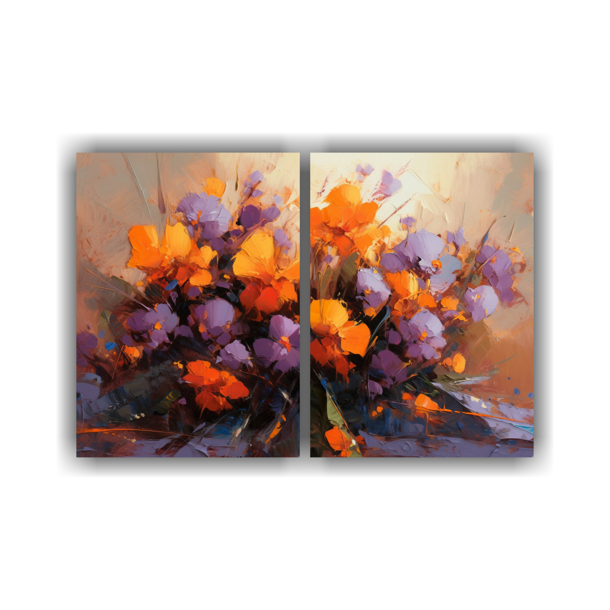 pintura-en-lienzo-de-flores-p-rpuras-y-naranjas-en-bastidor-para-decoraci-n-