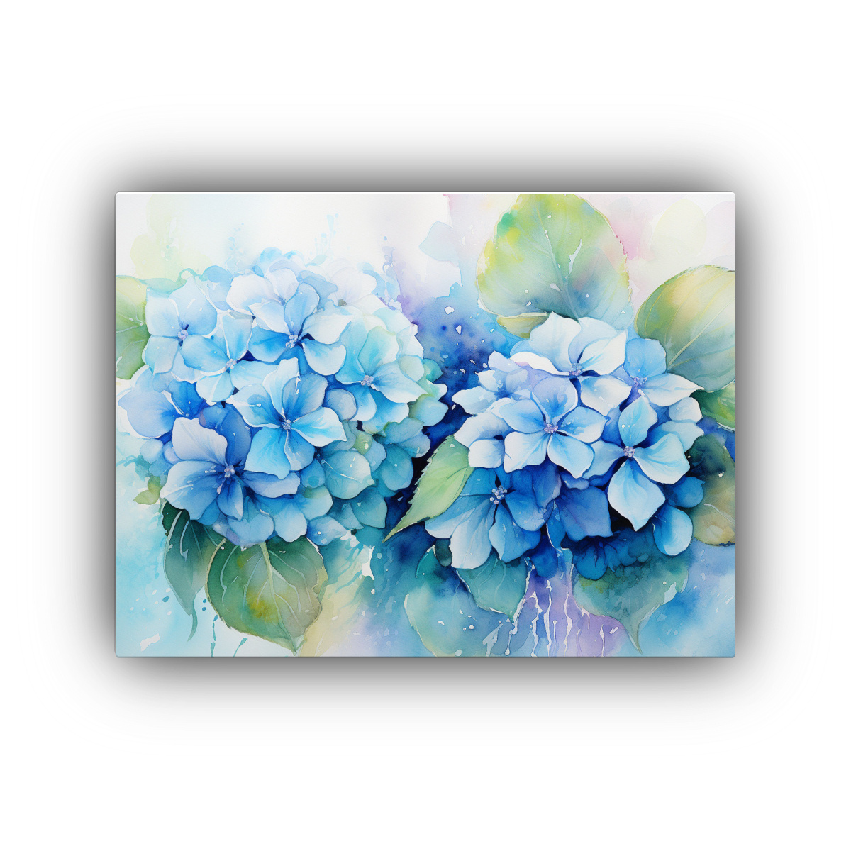 pintura-mural-hermosa-de-hortensias-en-tonos-turquesa-y-azules