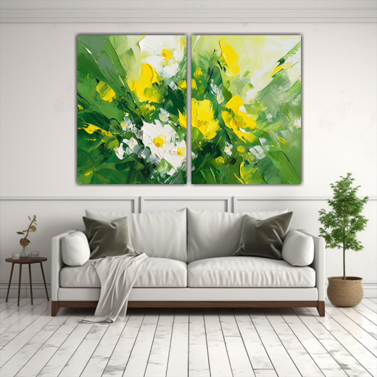 pintura-sobre-lienzo-de-flores-amarillas-y-verdes-para-decoraci-n-de-galer-a-1-1