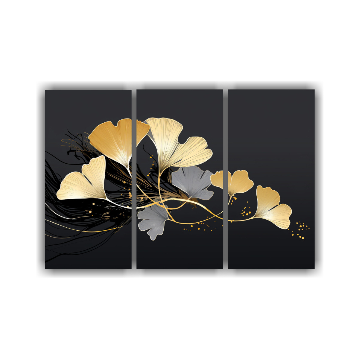 pinturas-abstractas-de-hojas-de-ginkgo-en-colores-negro-y-dorado