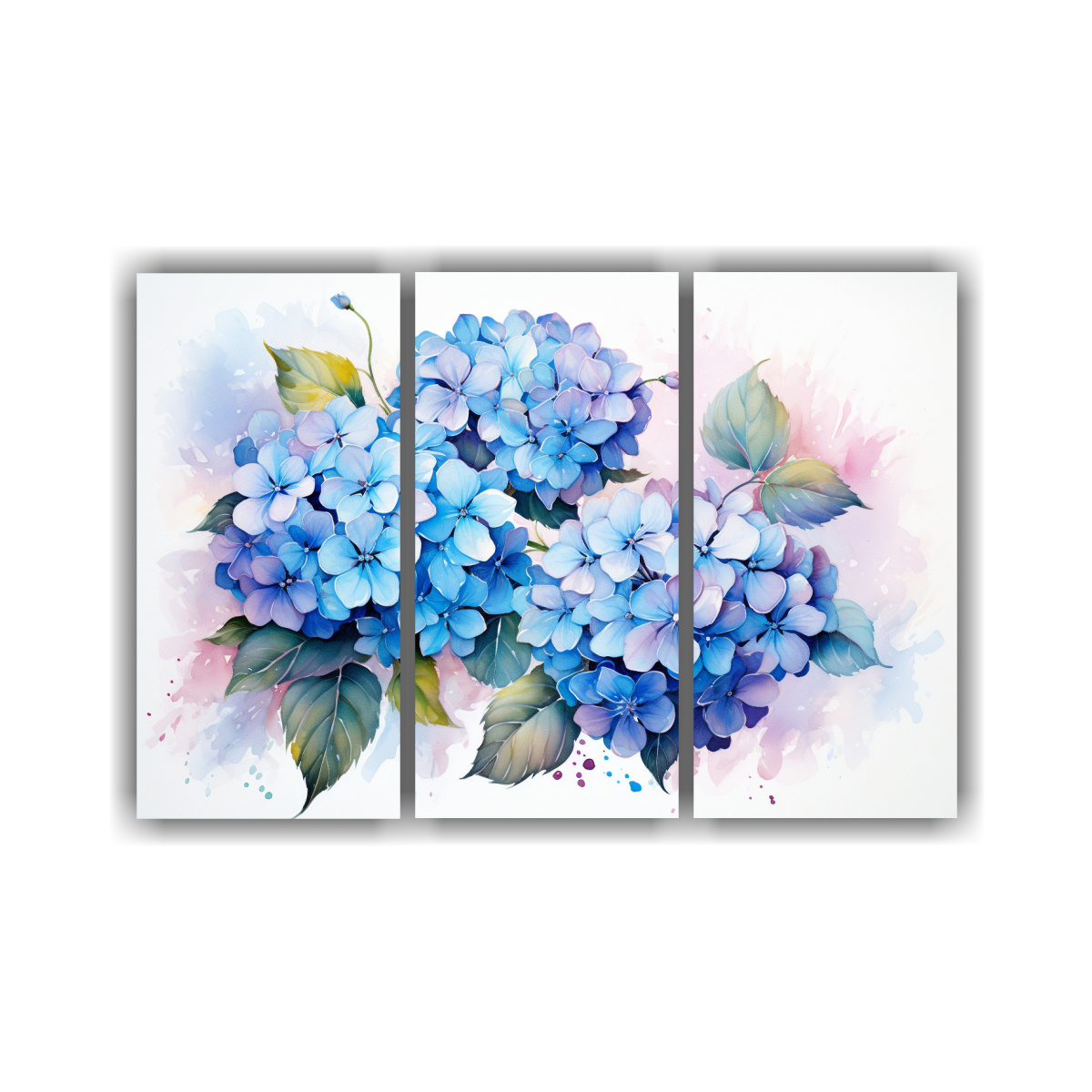 pinturas-abstractas-de-hydrangeas-en-turquesa-y-azul-para-decoraci-n-del-hogar