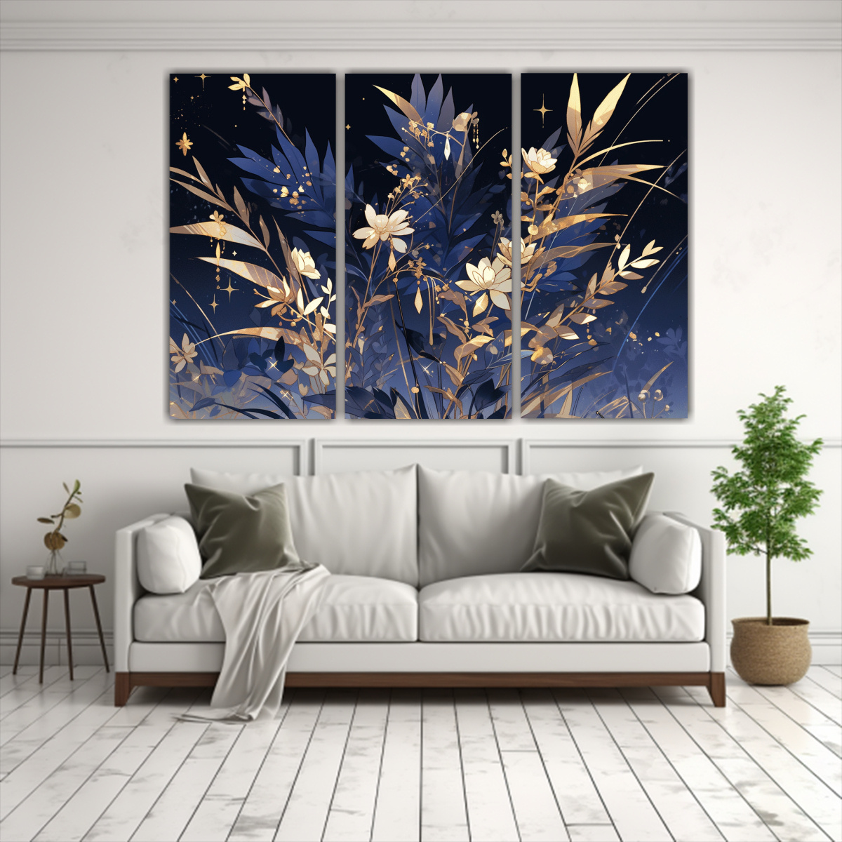 pinturas-de-pared-creatividad-oro-y-azul-estilo-neonoir-1