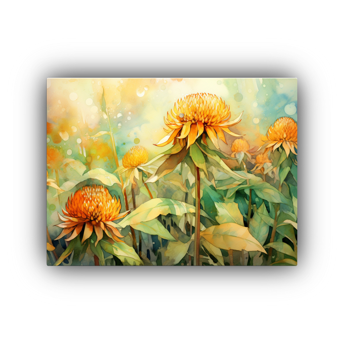 pinturas-decorativas-de-alcachofas-de-jerusal-n-en-verde-y-naranja-