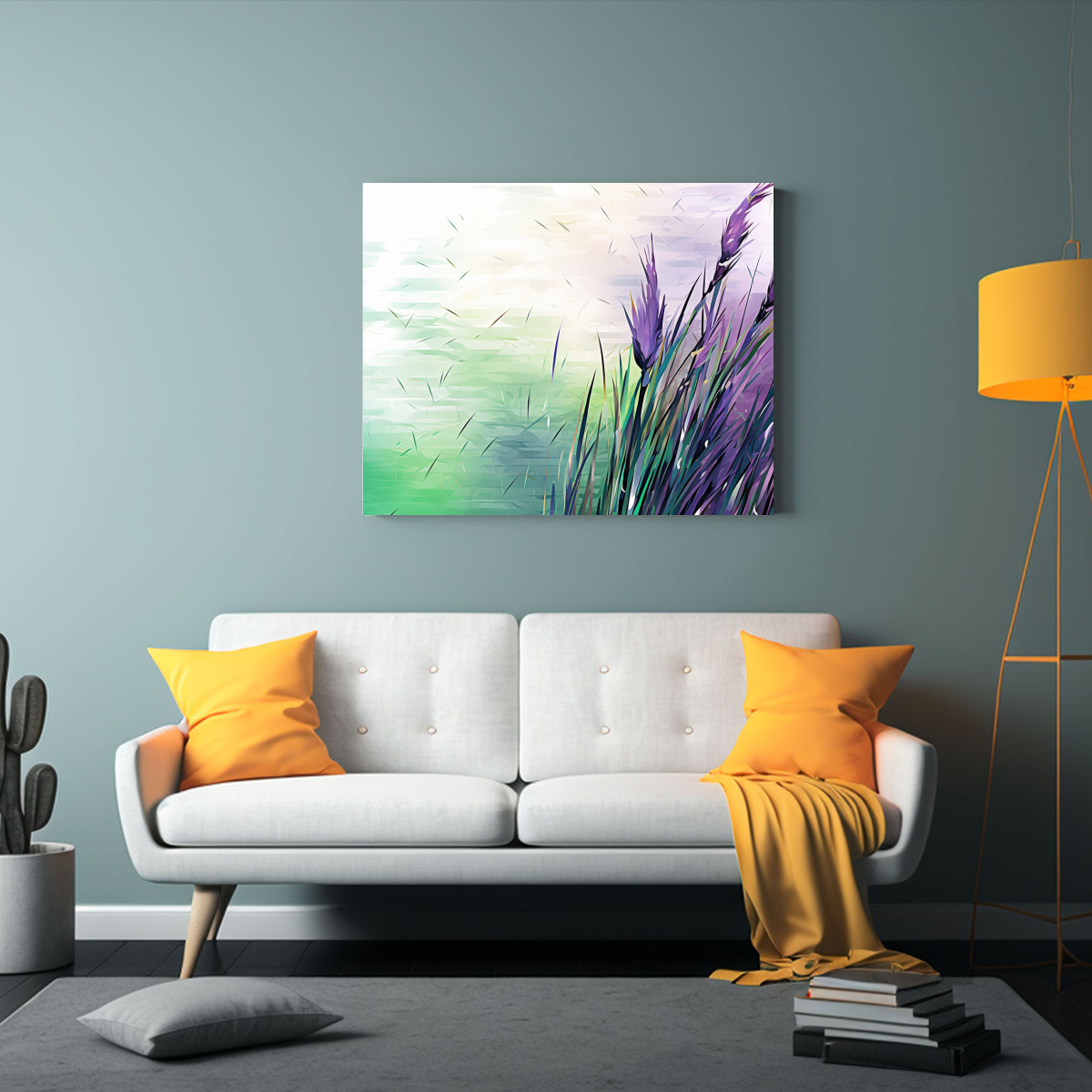 pinturas-decorativas-de-composici-n-con-hierbas-de-espada-a-verde-y-morada-con-atm-sfera-neonoir-1