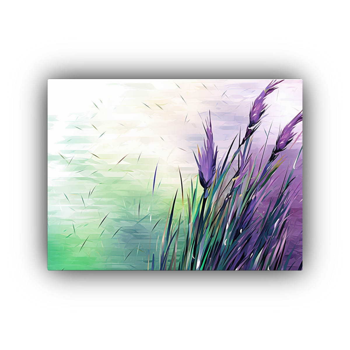 pinturas-decorativas-de-composici-n-con-hierbas-de-espada-a-verde-y-morada-con-atm-sfera-neonoir