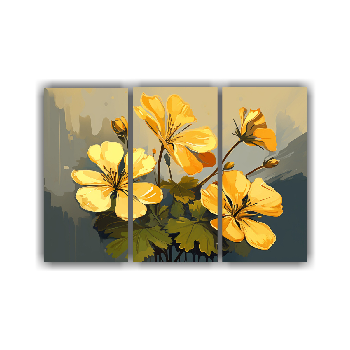 pinturas-decorativas-de-geranios-en-amarillo-y-estilo-neonoir