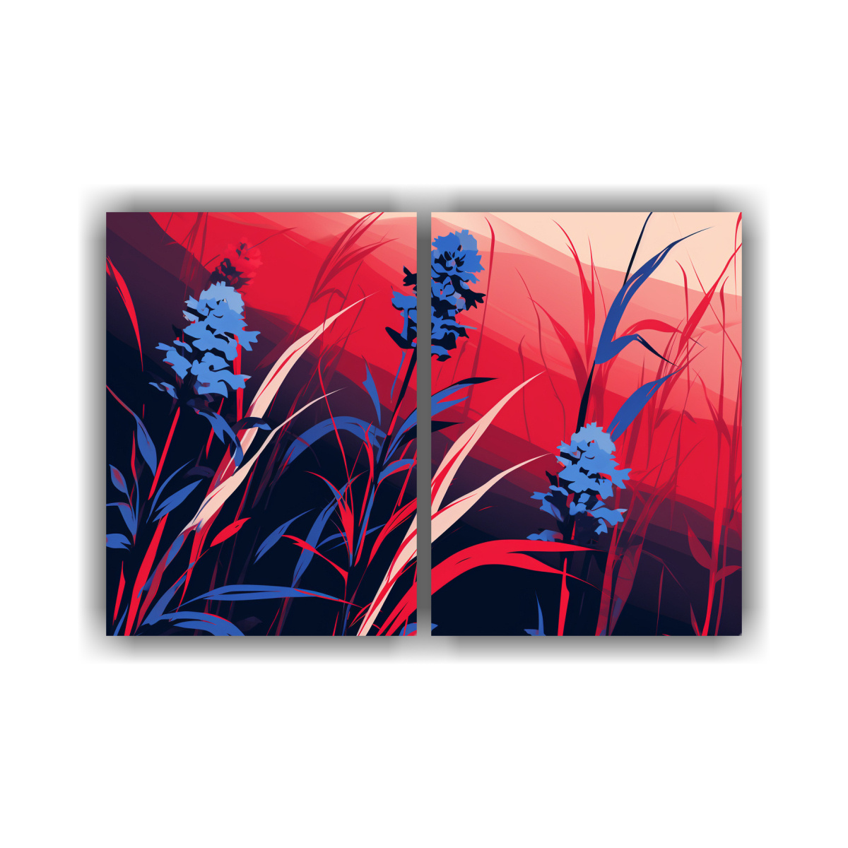 pinturas-decorativas-en-est-tica-espectacular-de-ca-a-de-az-car-en-rojo-y-azul