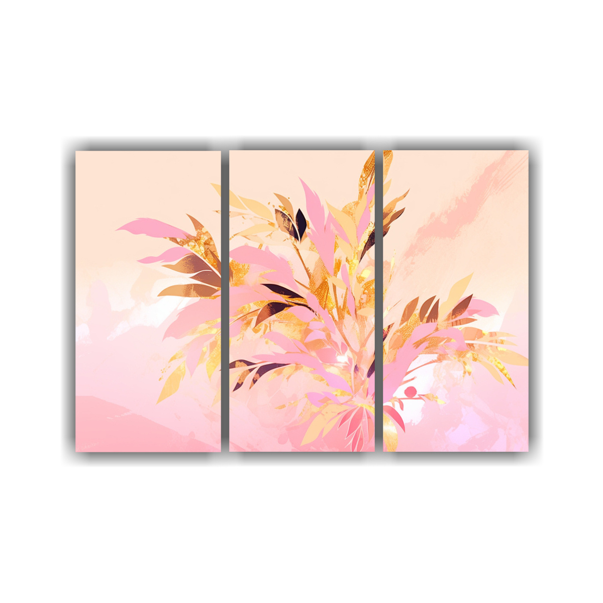 pinturas-decorativas-rbol-tropical-en-tonos-dorados-y-rosados-con-atm-sfera-neonoir-