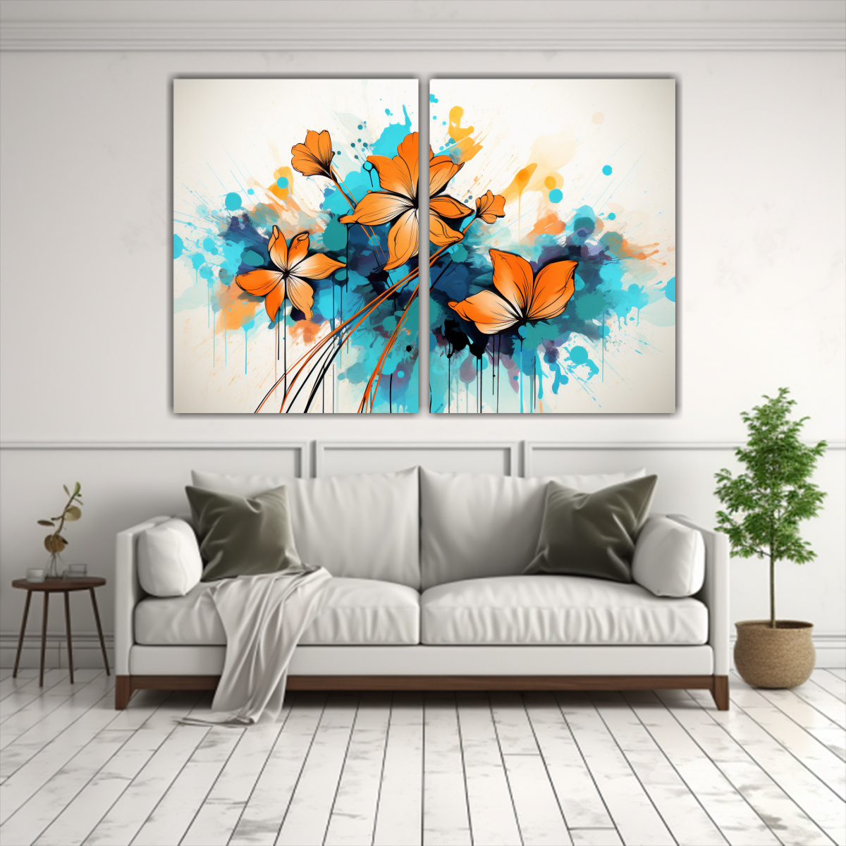 pinturas-espectaculares-en-turquesa-y-naranja-estilo-neonoir-en-decoraci-n-actual-1