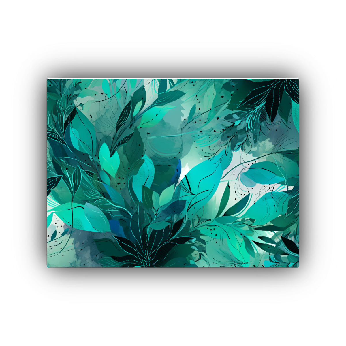 pinturas-tela-canvas-verde-y-turquesa-ambiente-neonoir-