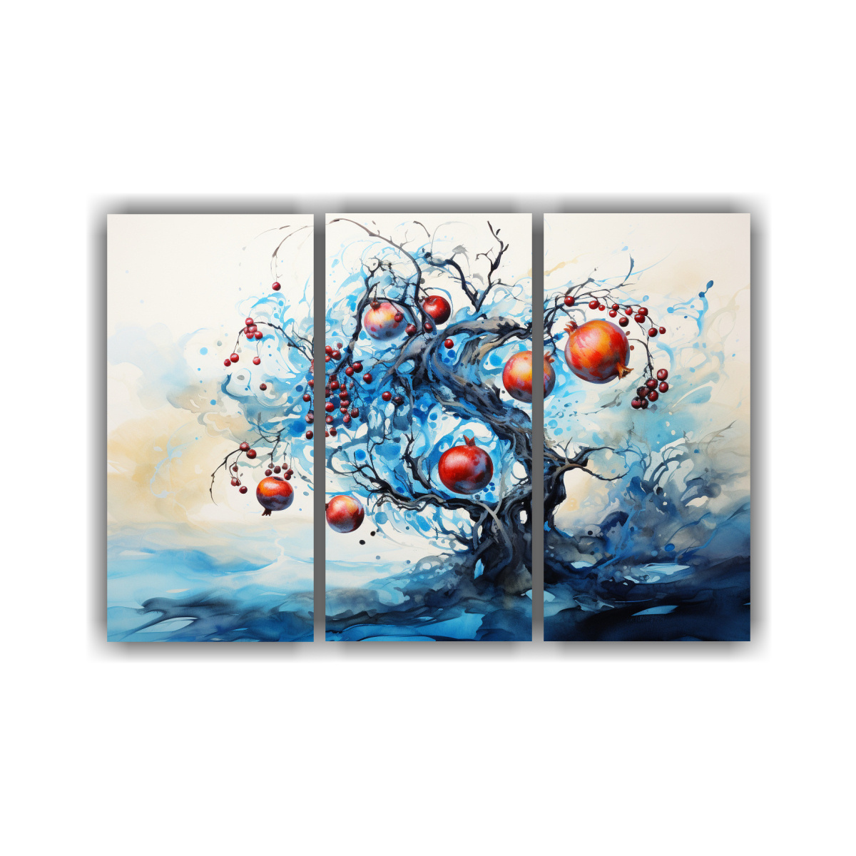 tr-ptico-abstracto-tonos-granate-y-azul-para-decoraci-n-