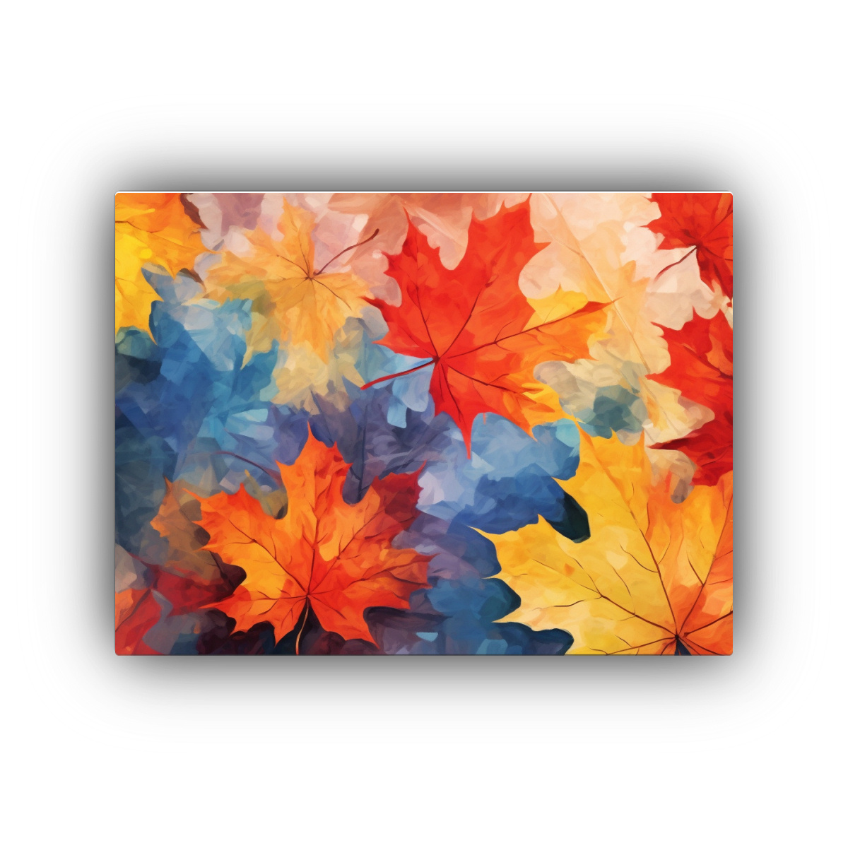 cuadro-de-oto-o-con-hojas-de-arce-en-textura-de-pincel-colorido