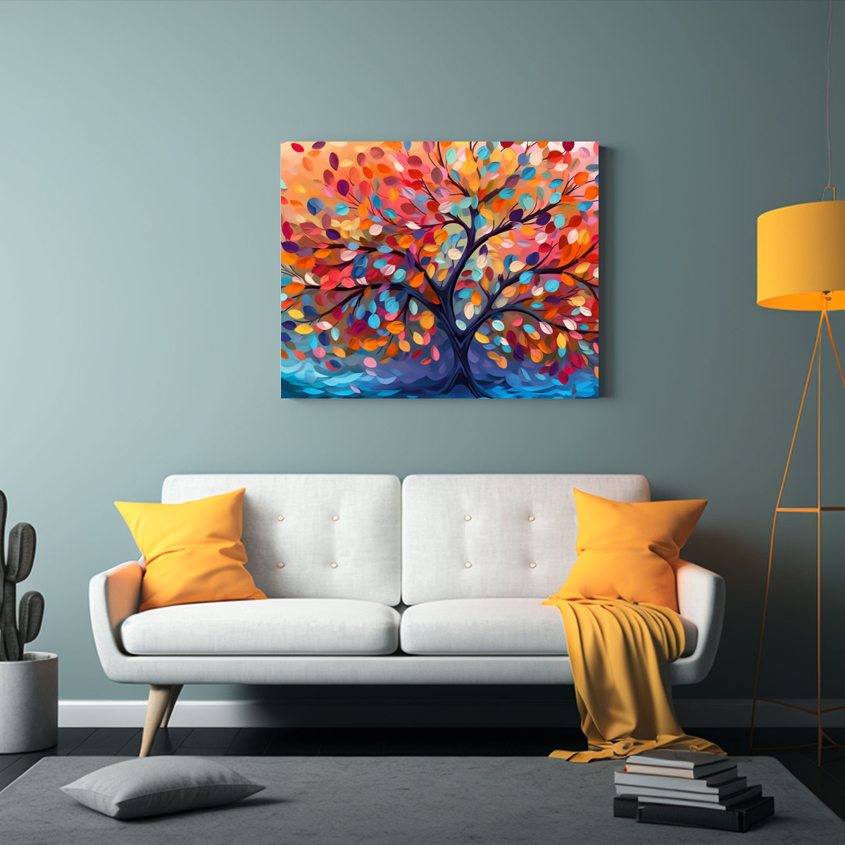 cuadro-de-rbol-colorido-con-hojas-en-ramas-colgantes-para-oficina-1