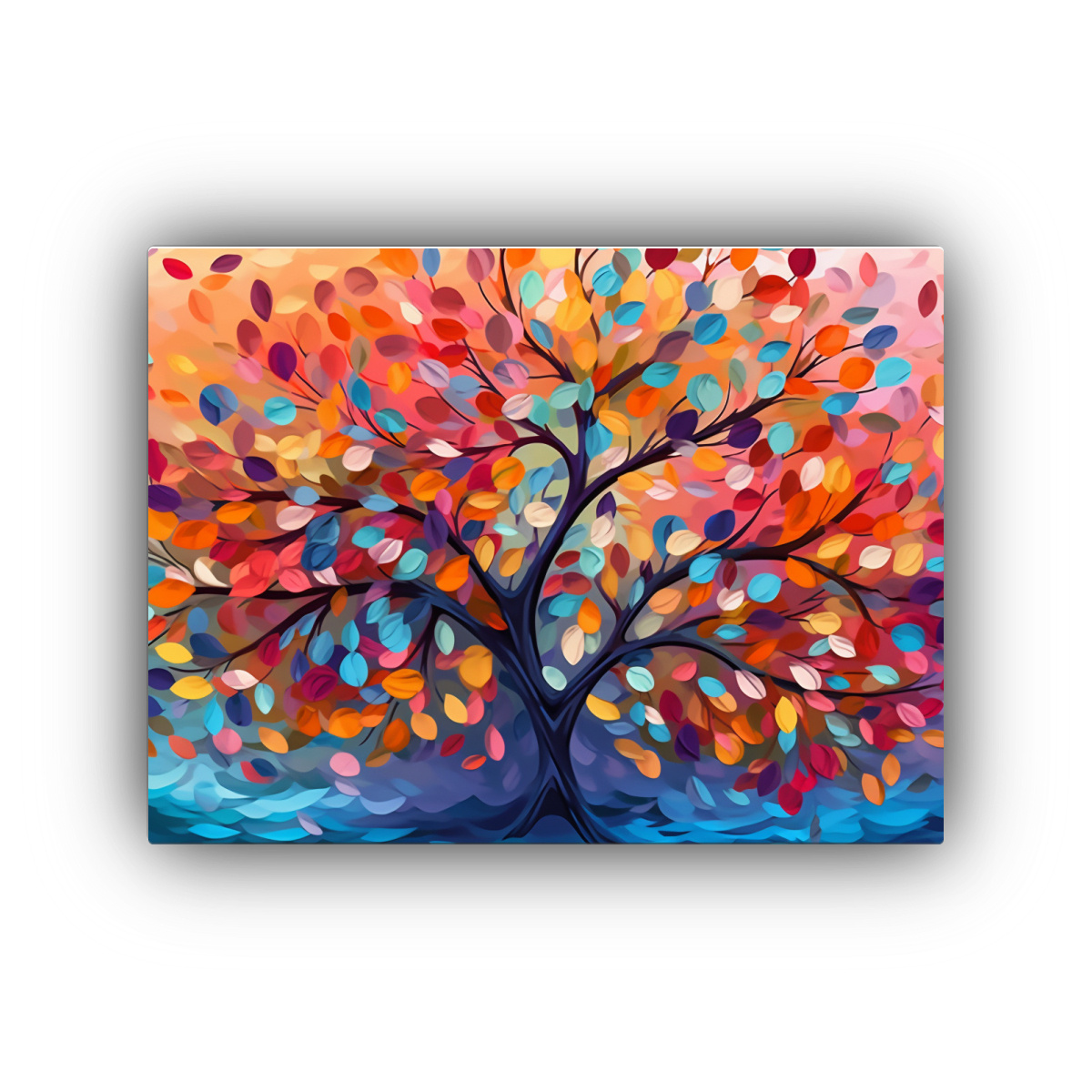 cuadro-de-rbol-colorido-con-hojas-en-ramas-colgantes-para-oficina